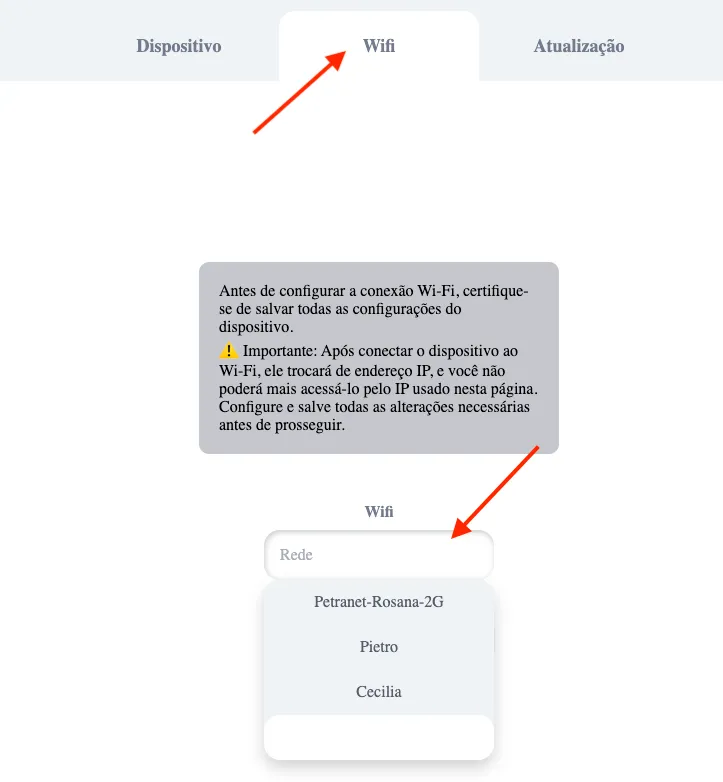 Imagem de rede manual